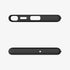 ACS03920 - Galaxy S22 Ultra 5G Case Ultra Hybrid Matte in frost black showing the back